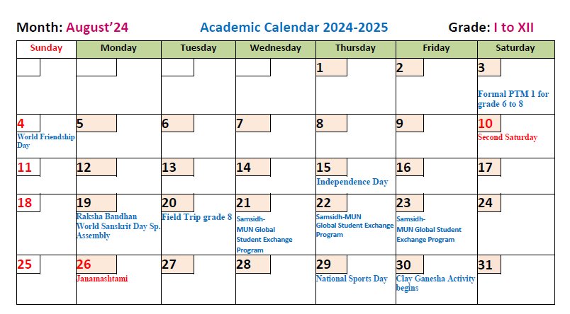 Calendar